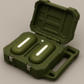 sensors in their specific case for body armoor and undergarments that detect life sgnals